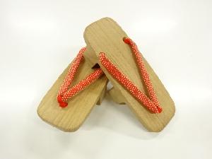 鼻緒ビロード桐下駄（23センチ）